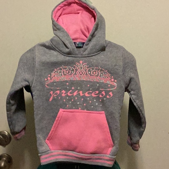 Coney Island Other - Coney Island 4T Pink& Gray Hoodie Princess Carter’s floral pants, West Coast T